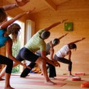 ... und gestecktem Seitenwinkel ein.